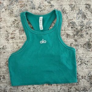ALO Yoga Teal Crop Top